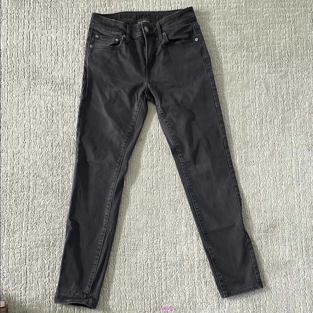 American Eagle Outfitters Black Skinny Jeans with Tapered Fit